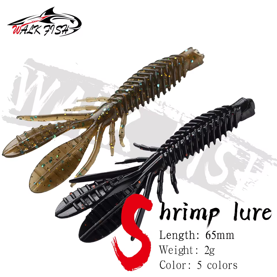 WALK FISH Señuelo Flotante Camarón 65mm 2g para Lubina - imagen 2