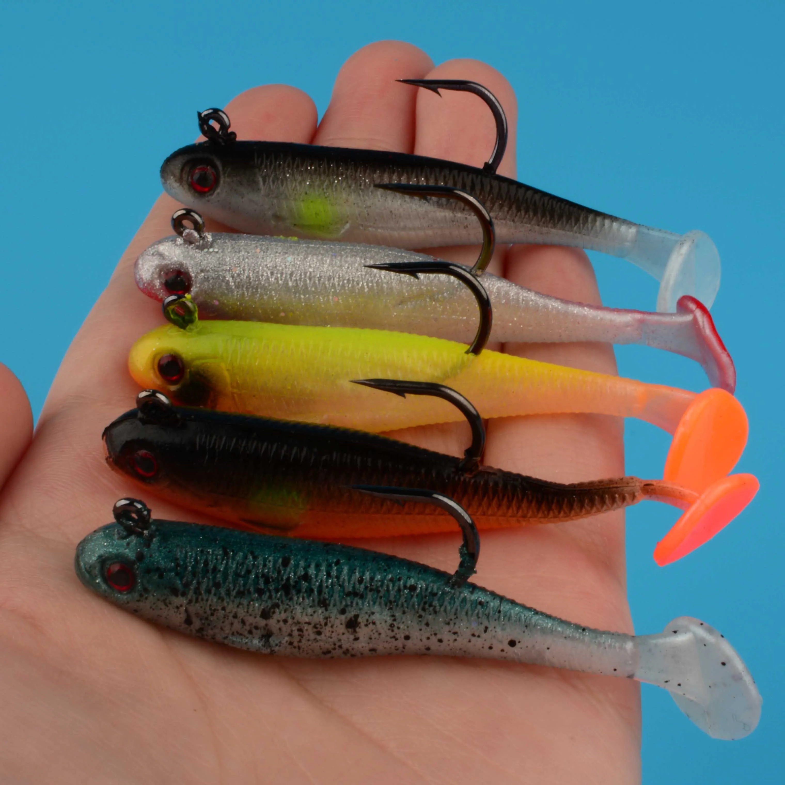 Señuelos Swimbait suaves para lubina agua dulce y salada - imagen 4