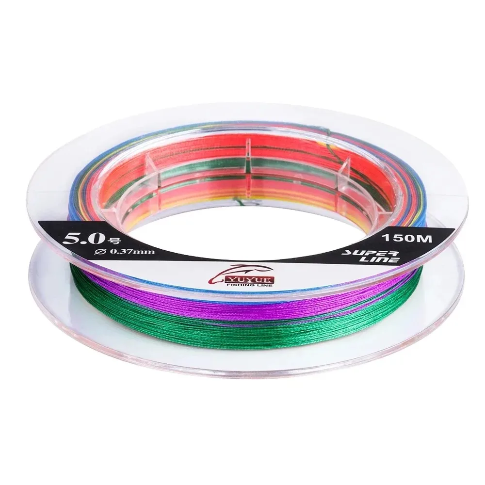 Línea de pesca trenzada PE multicolor alta resistencia a la abrasión - imagen 5