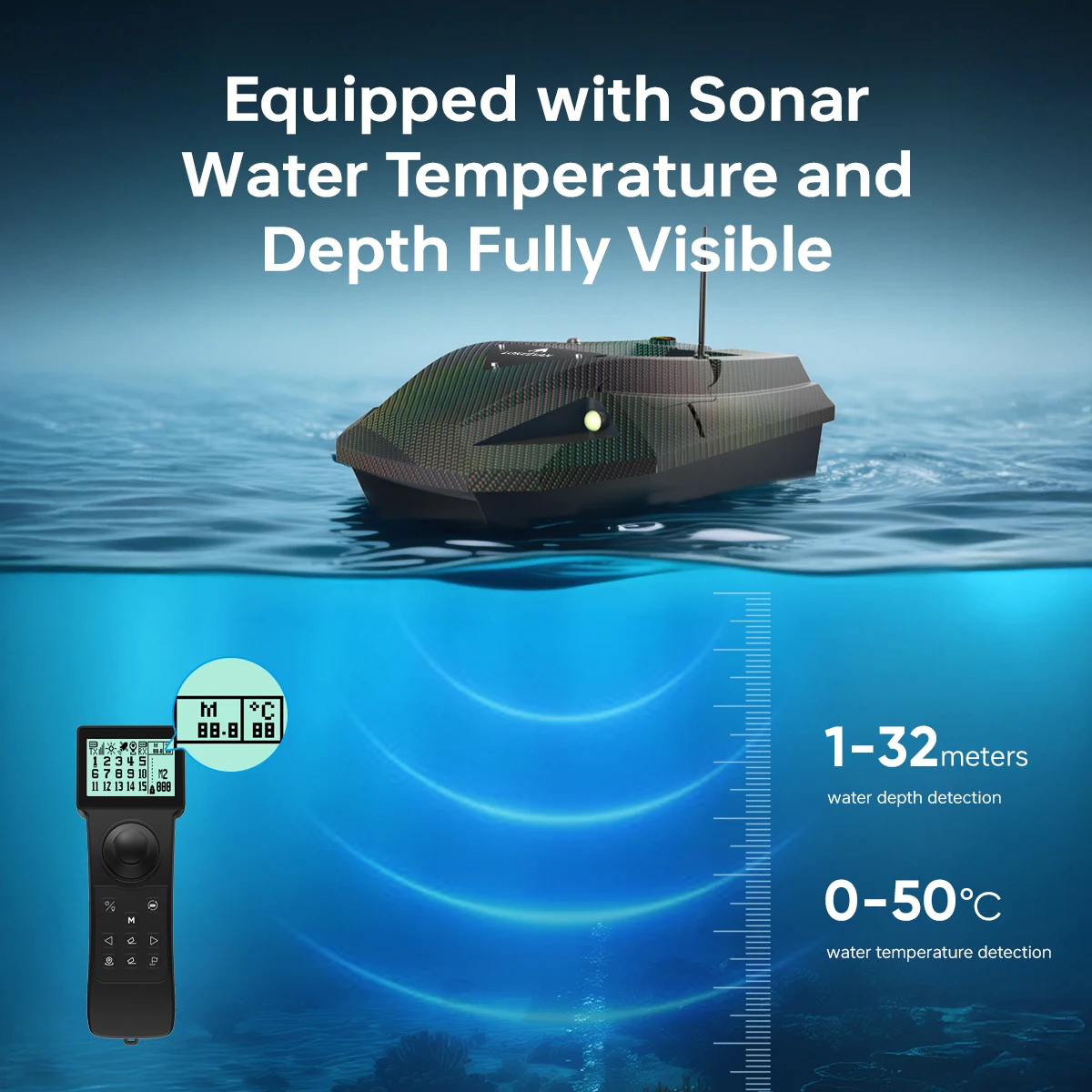 Barco cebador teledirigido con GPS y sonar para carpfishing - imagen 2