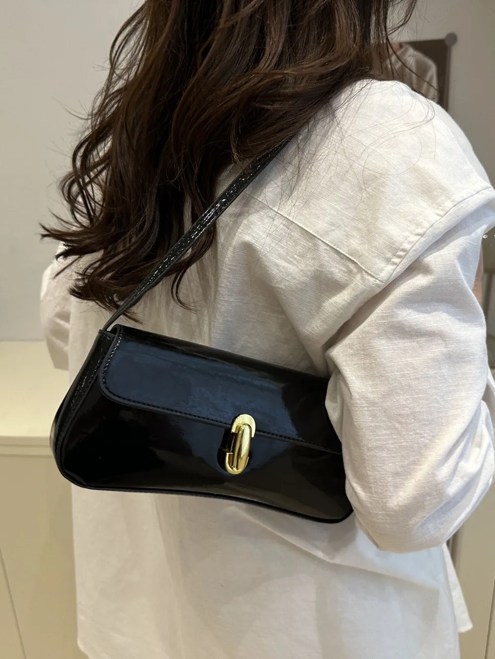 Bolso tote de color sólido para mujer