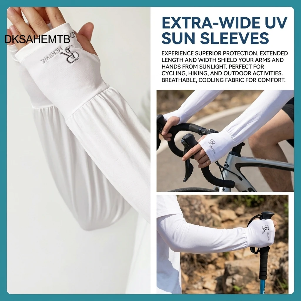 Mangas protectoras con protección solar transpirables para ciclismo
