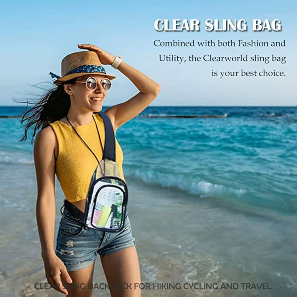 Bolsa Impermeable Transparente PVC Cruzada - imagen 3