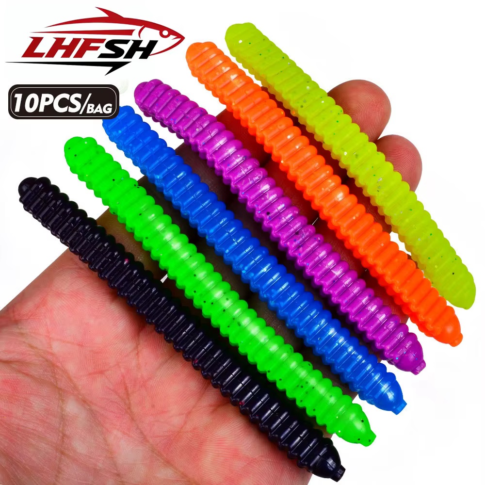 LHFSH Black Pit – Vinilo lombriz para spinning de lubina - imagen 3