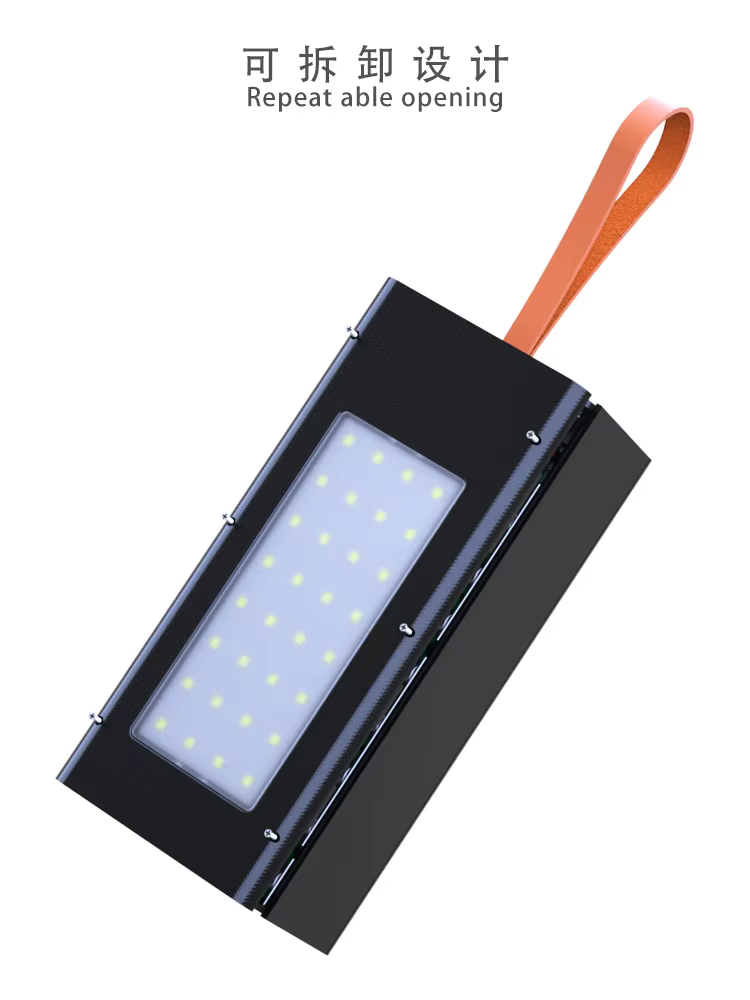 Carcasa Power Bank DIY 18650 con Carga Inalámbrica y Luz Camping