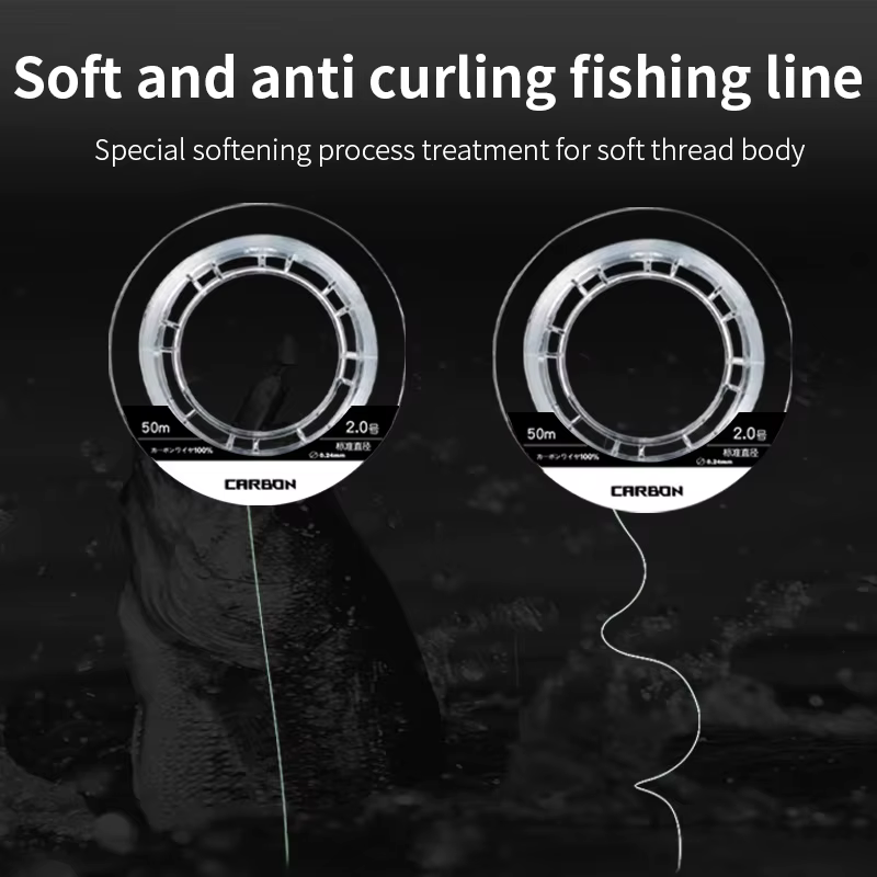 YGKX fluorocarbono carpa – Hilo invisible para la pesca de fondo - imagen 5