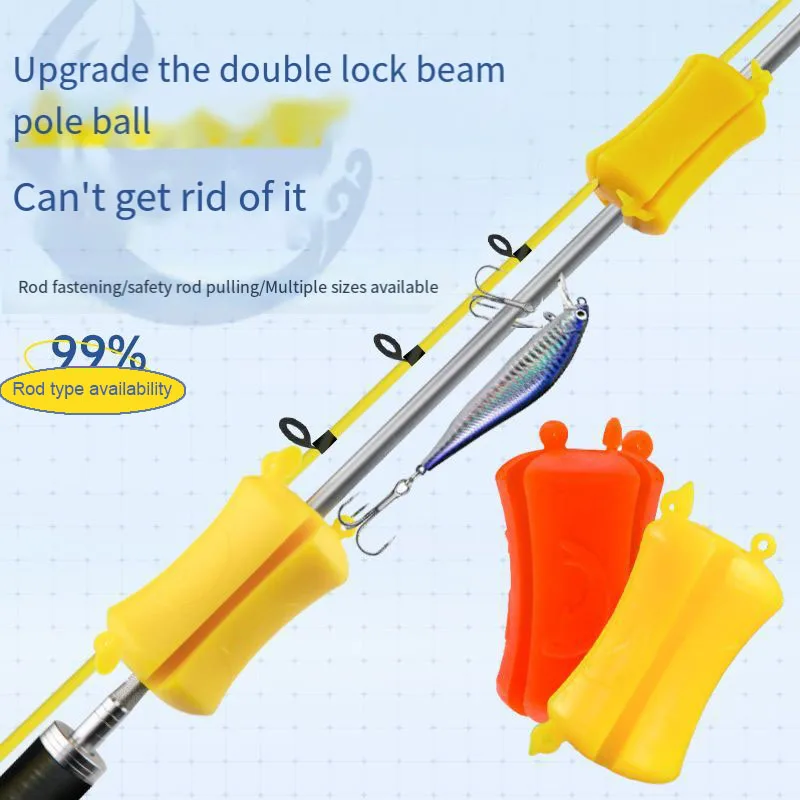 Caña Bola Fija con Mini Protección Anticolisión y Retractor