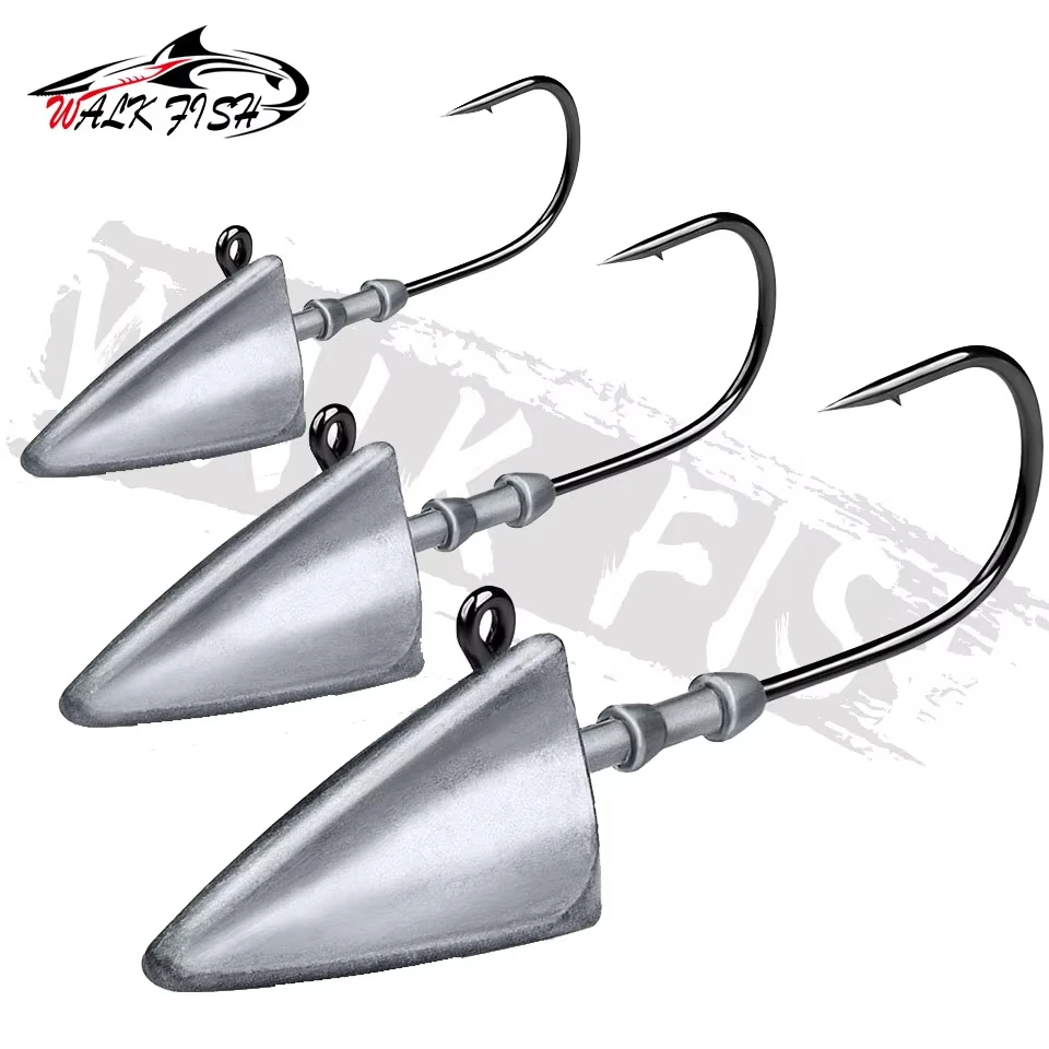 WALK FISH Anzuelos Jig 7g-35g - Cabeza de Pez Antiadherente - imagen 3