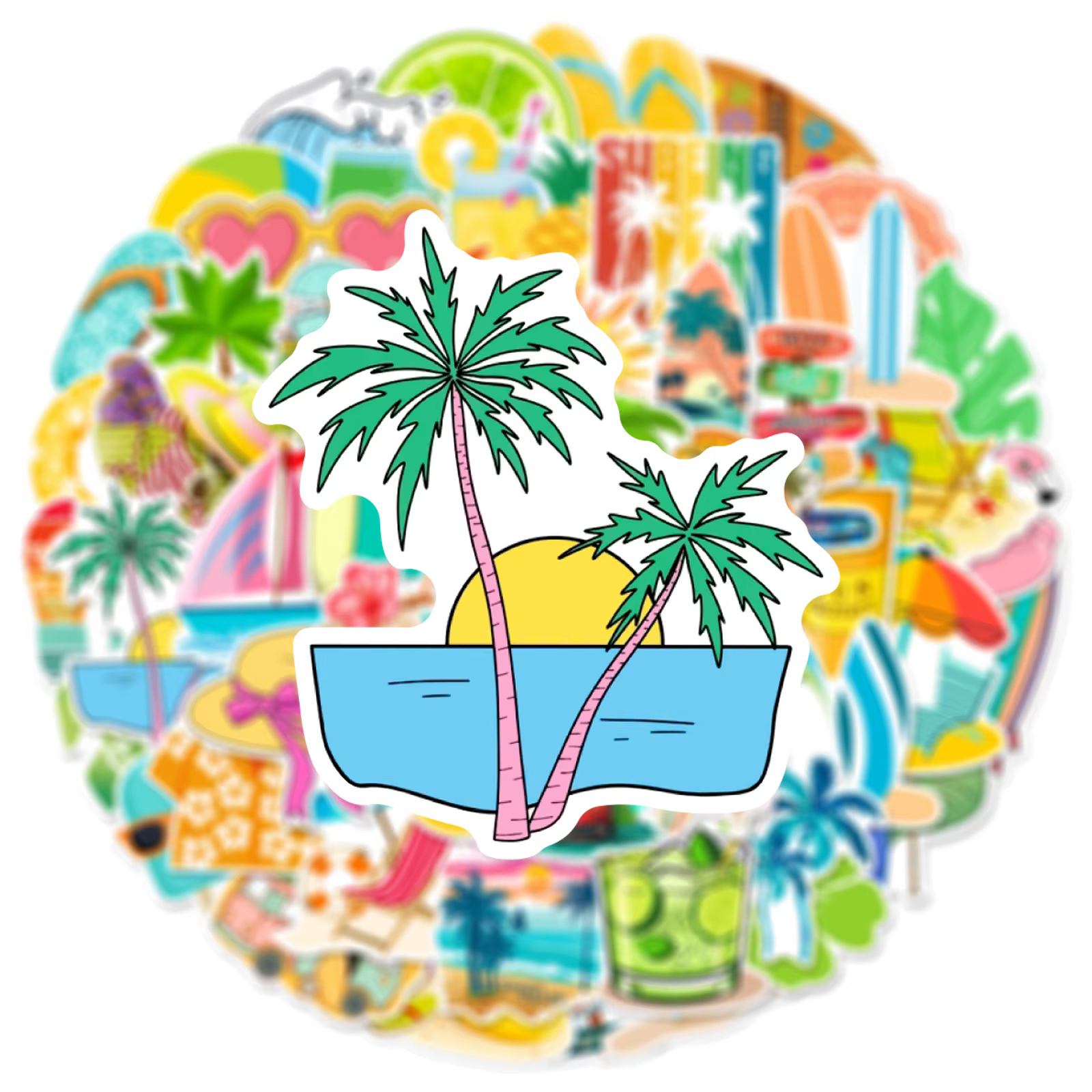 Pegatinas de pesca impermeables – Diseños animados - imagen 5