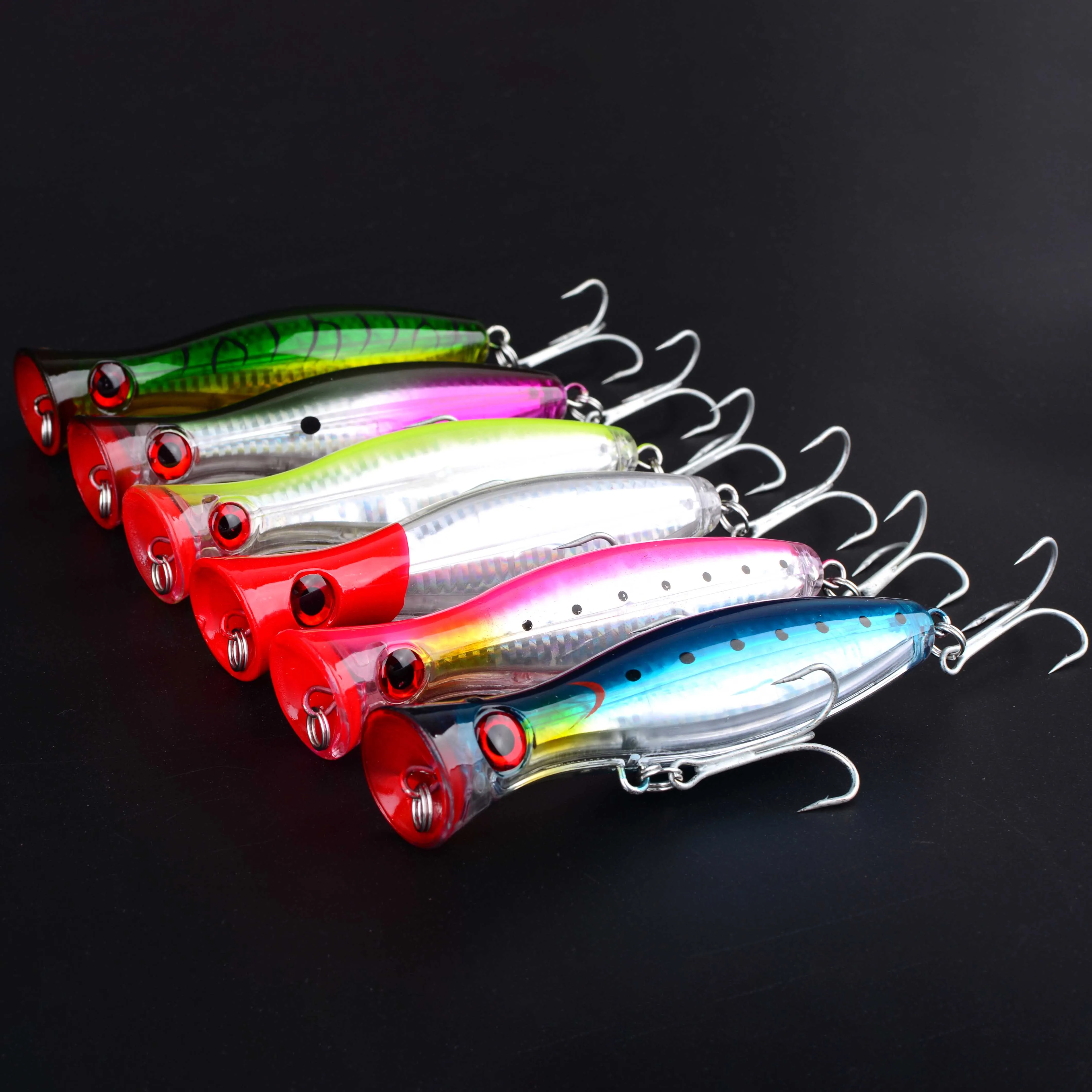 Señuelo Popper Wobbler flotante para pesca en superficie y trolling