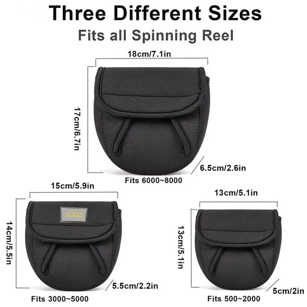 Funda de neopreno protegiendo carrete de pêche