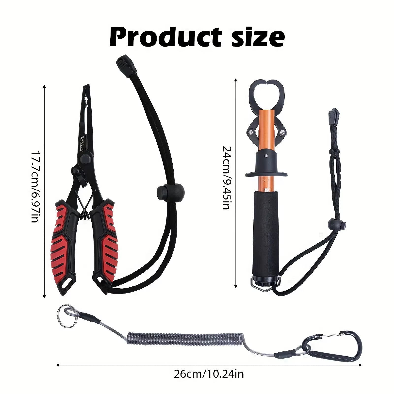 Alicates de Pesca Acero Inoxidable Antideslizantes con Pinzas Ajustables - imagen 3