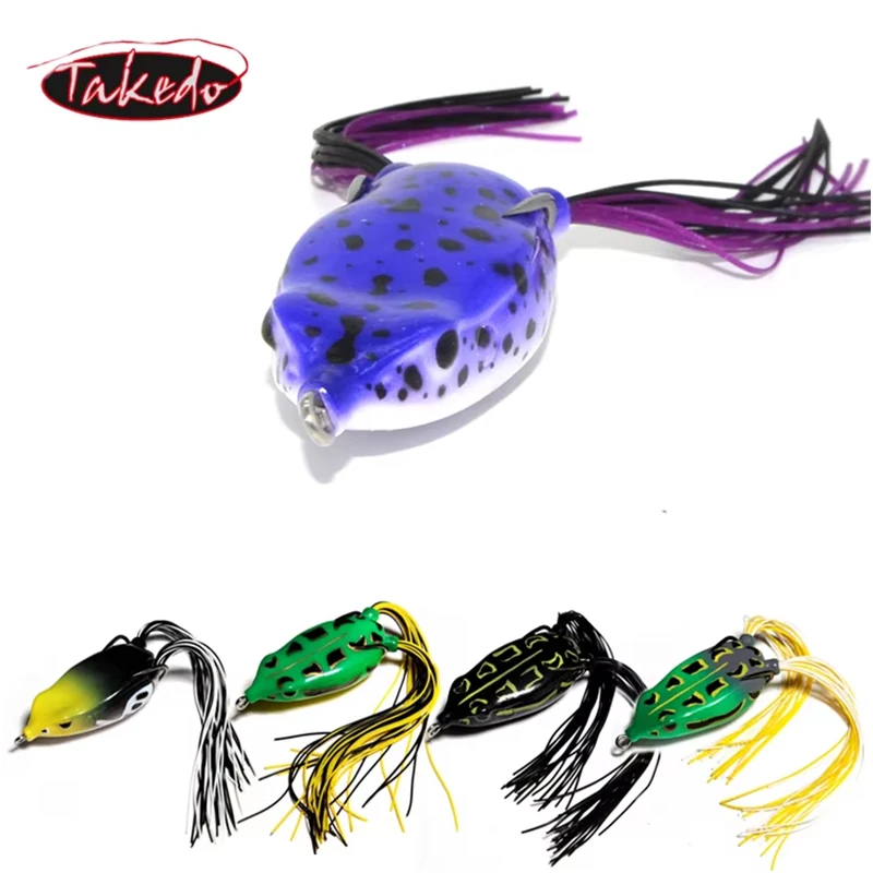 TAKEDO 65mm 18G Señuelo de Rana Topwater – Cebo Lucio Lubina - imagen 5