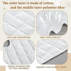 Forros de sujetador reutilizables para verano, suaves y absorbentes