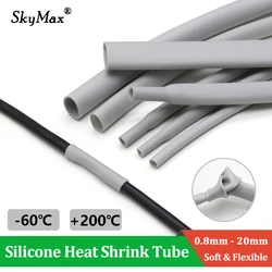 Tubo Termocontraíble de Silicona Gris – Protector de Nudos para Pesca