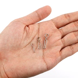 Clips de Cambio Rápido Acero Inoxidable para Anzuelos y Señuelos