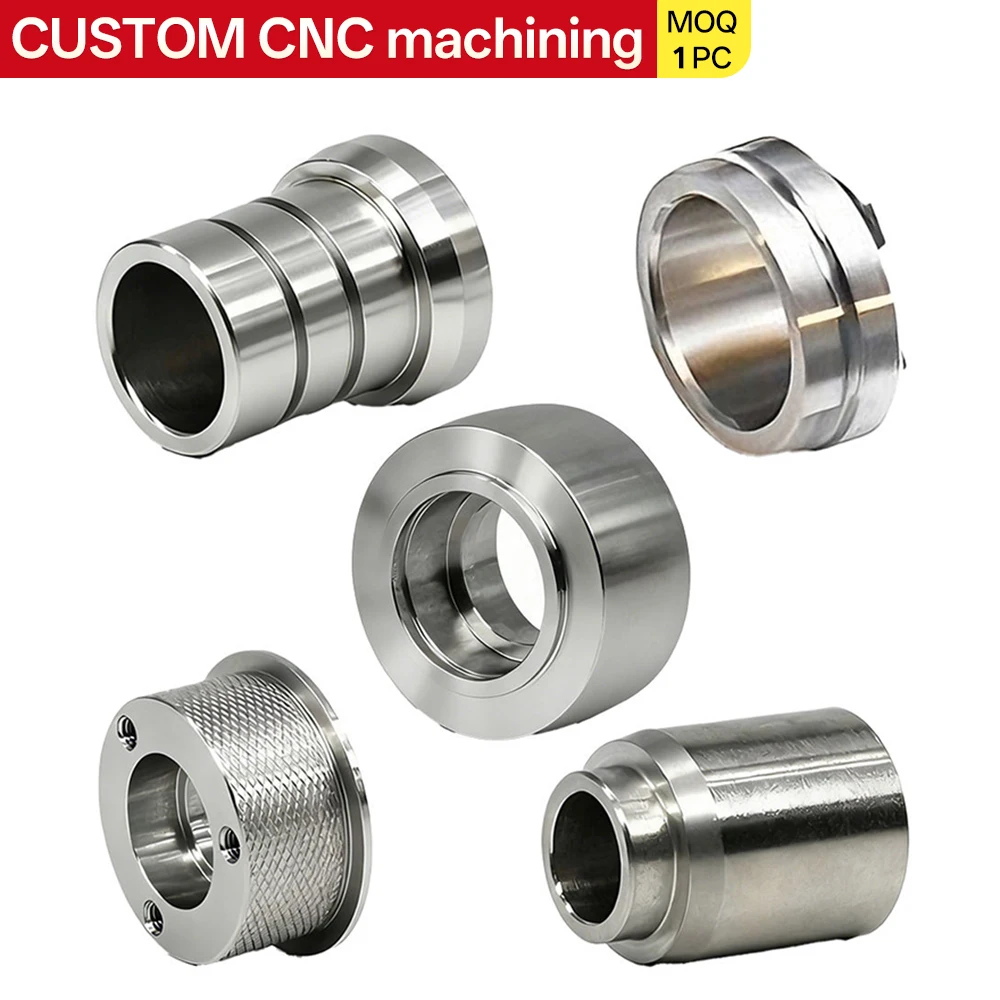 Casquillos de acero inoxidable mecanizados CNC de precisión a medida OEM - imagen 4