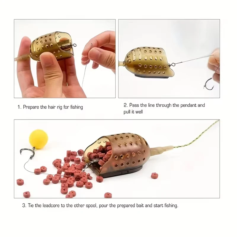 YOTO Alimentador pellets lineal - Perfecto pesca carpa y larvas - imagen 5