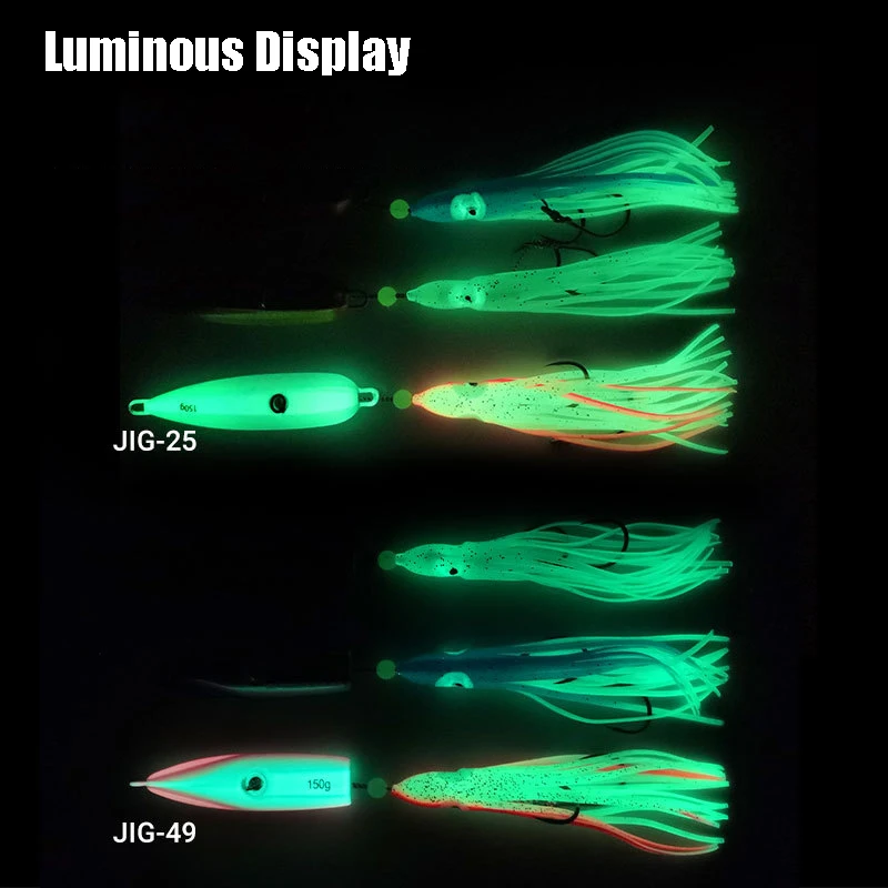 Inchiku Señuelo Jigging Luminoso Madai anzuelo - imagen 3