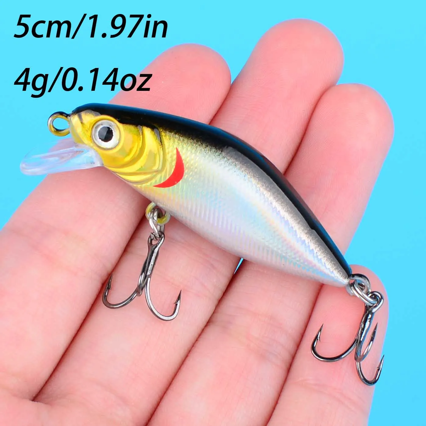 Señuelos Minnow y Crankbait hundibles para lubina de plástico duro - imagen 2