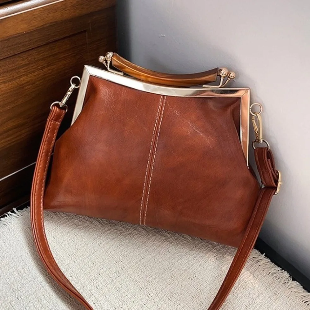 Bolso bandolera de cuero vintage para mujer, gran capacidad - imagen 4