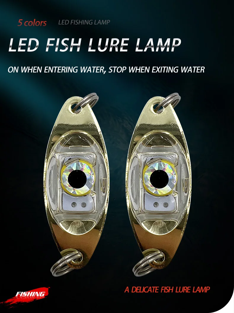 Luces de pesca LED sumergibles con forma de ojo