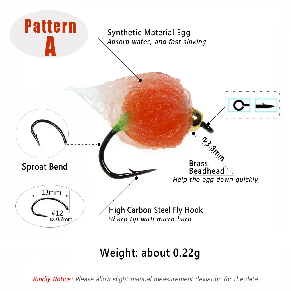Wifreo Moscas húmedas con cabeza de latón para trucha y salmón - imagen 3