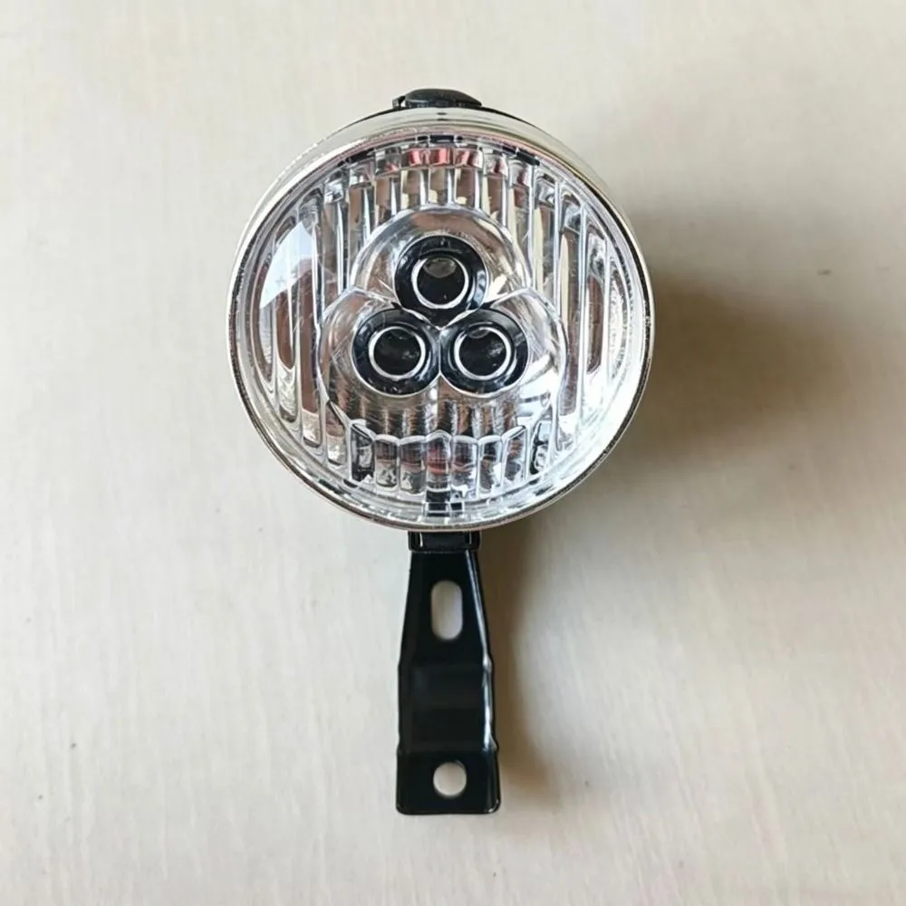 Luz delantera bicicleta LED potente con soporte – Faro negro nocturno - imagen 3