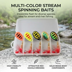 Spinnerbait de cuchilla de cobre y plumas para lubina