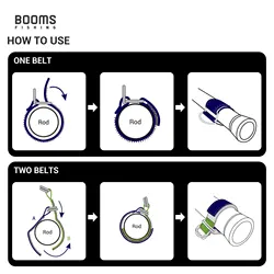 Booms Fishing RB1 correa neopreno acolchado para caña de pescar