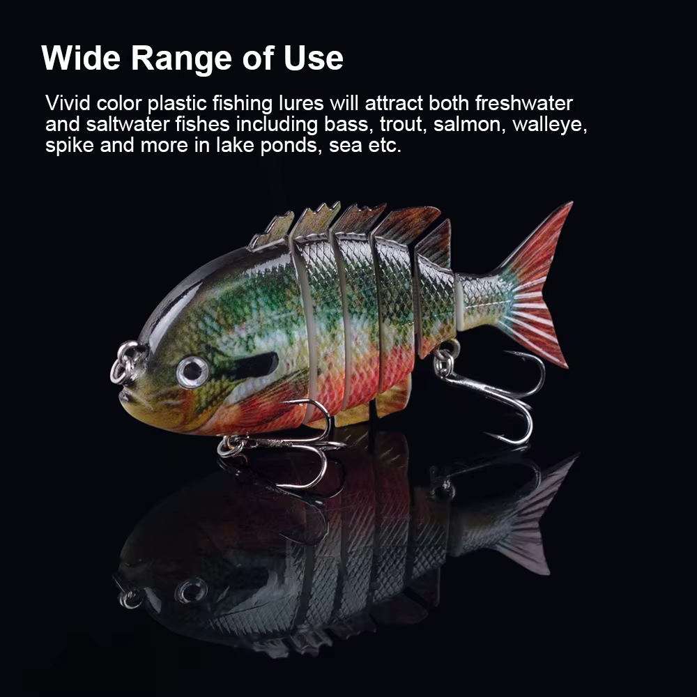 Hanlin Crankbait - Señuelos multiarticulados para trucha y lubina - imagen 5