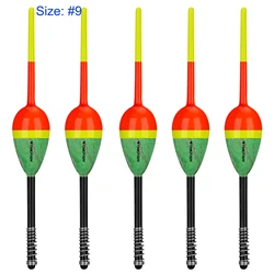 THKFISH Flotadores deslizantes de madera con resorte para lubina