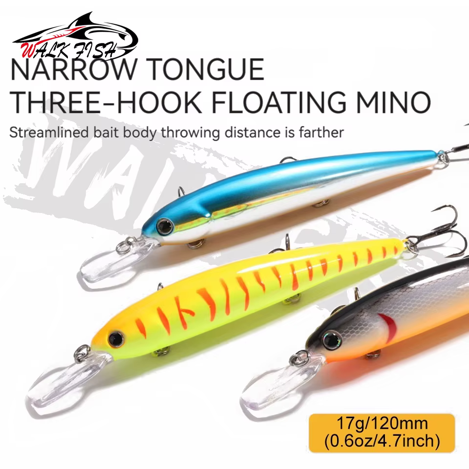 WALK FISH Wobbler 120mm – Señuelo flotante 17g para lucio - imagen 4