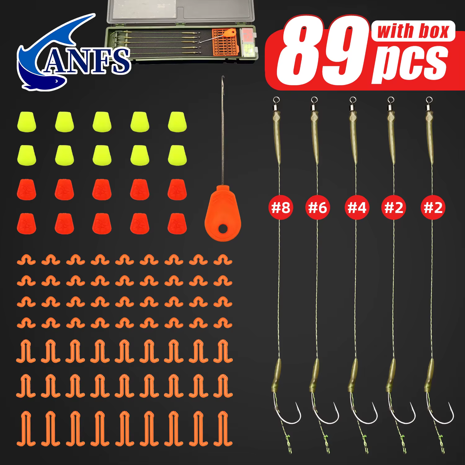 Caja organizadora de aparejos para pesca de carpa – Kit completo - imagen 3