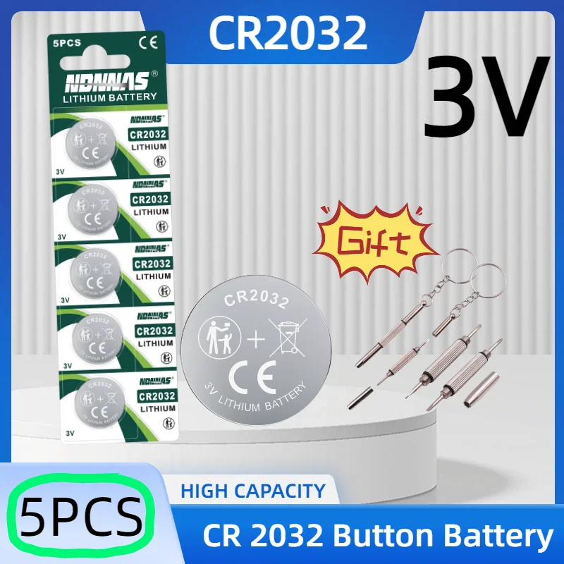 Batería de litio CR2032 3V para reloj, control remoto y calculadora - imagen 5