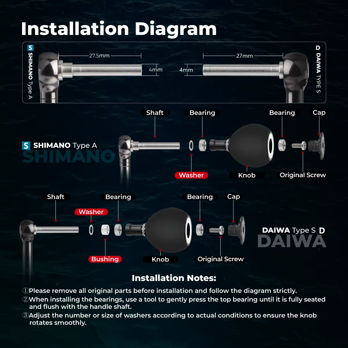 Pomo Gomexus EVA 38mm para Carretes Spinning – Shimano y Daiwa - imagen 5