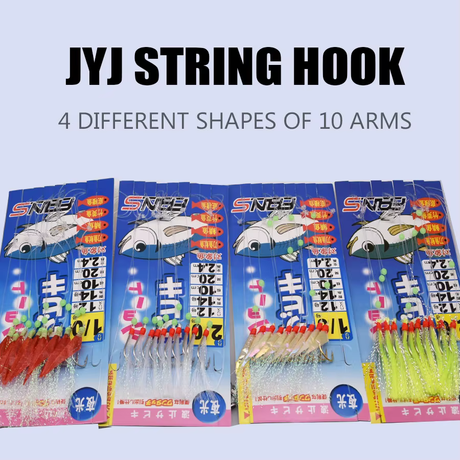 JYJ Sabiki - Aparejo de pesca para salmón y caballete - imagen 3