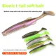 Swolfy ShadTeez T-tail señuelo suave flotante para lucio y lucioperca - imagen 2