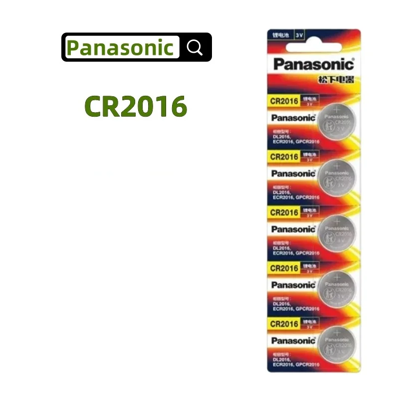Batería Panasonic CR2032 vista frontal y trasera