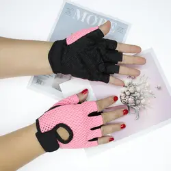 Guantes sin dedos antideslizantes transpirables para entrenamiento