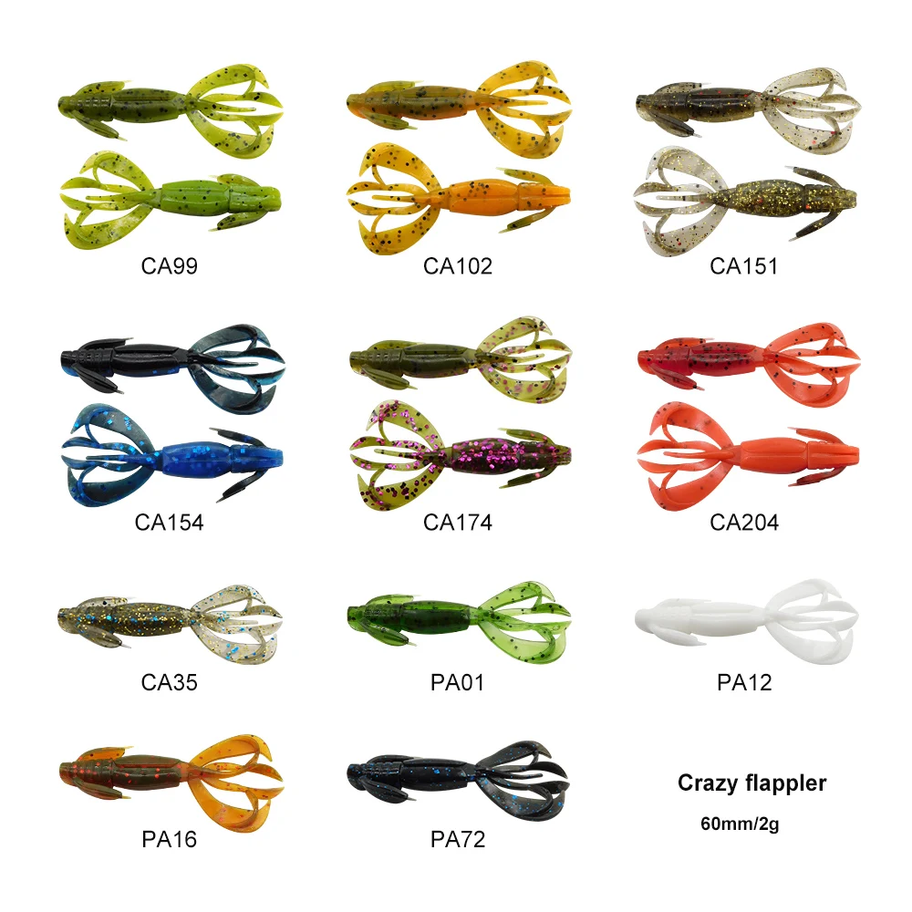 ESFISHING Crazy Flapper 75 mm 4 g Vinilo para lucio y lubina - imagen 3