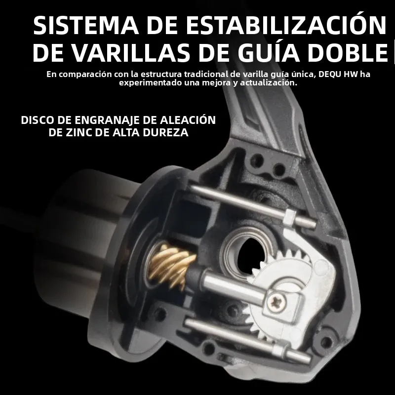 Carrete de doble manivela DEUKIO para pesca en agua salada y dulce