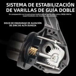 Carrete de doble manivela DEUKIO para pesca en agua salada y dulce