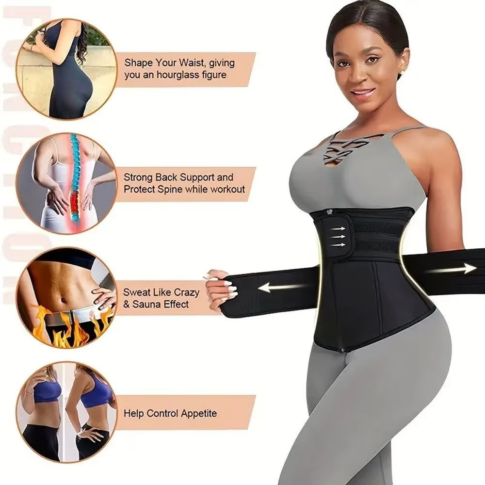 Faja Reductora de Cintura Mujer – Moldeadora con Soporte Lumbar Ajustable - imagen 5