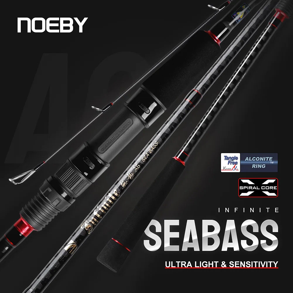 Caña Spinning Noeby 2,49m Carbono MH Fuji 7-70g