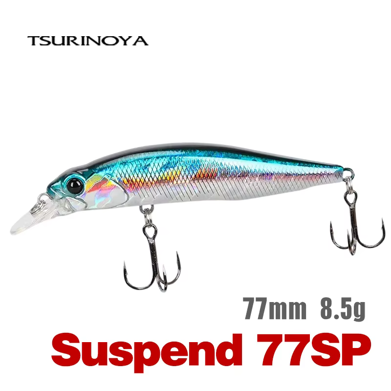 Jerkbait Tsurinoya 77SP Suspendido – Señuelo pececillo realista