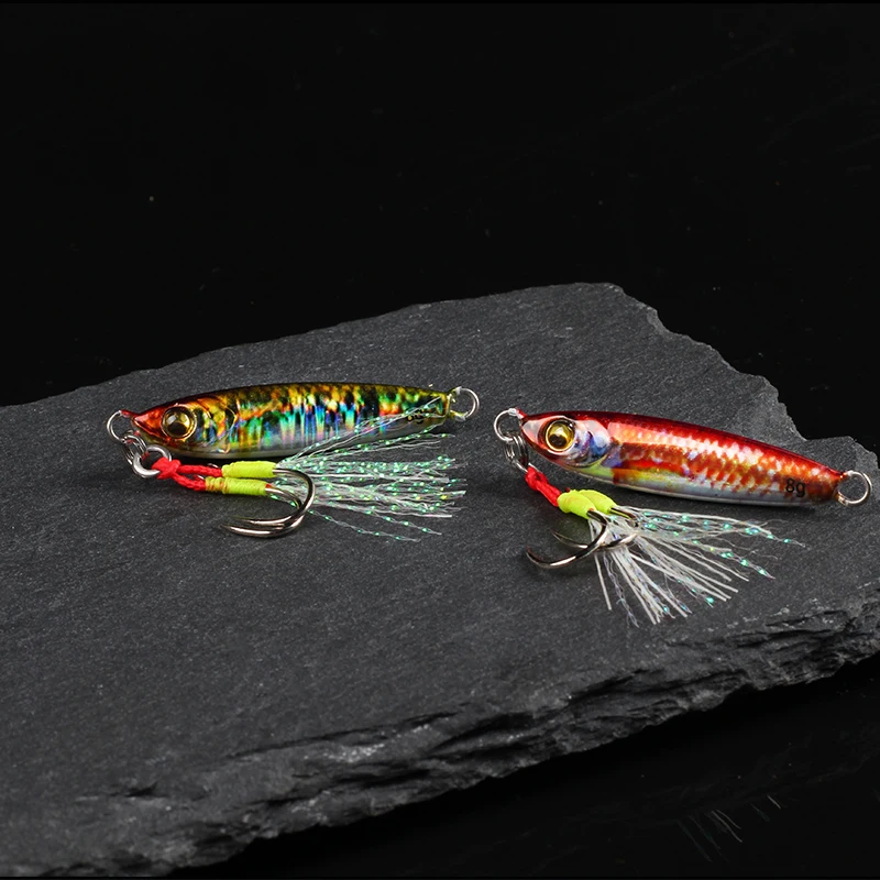 LETOYO Mini Jig metálico con anzuelo para pesca en costa - imagen 5
