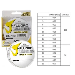 Línea fluorocarbono DAIWA J-FLUORO líder 4-80lb