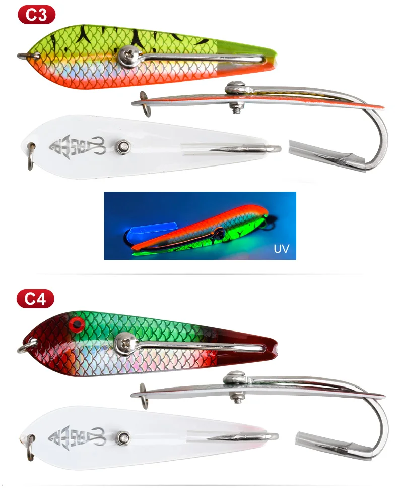 Cebo jig UV para mar y profundidad