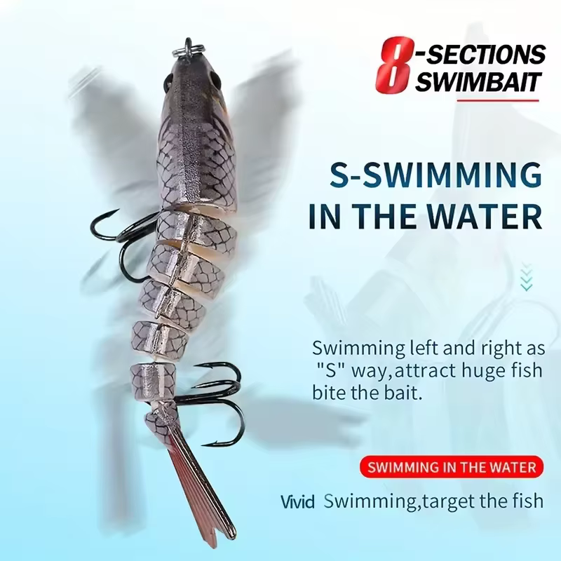 Swimbait multiarticulado para lubina – Hundimiento lento - imagen 4